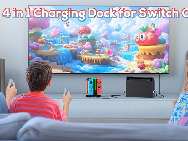 FYOUNG 4 IN 1 Charging Dock for Joycon