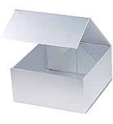RUSPEPA Medium Birthday Gift Box with Lids, Magnetic Gift Box, Collapsible Gift Box - 1 Pcs, 8x8x...