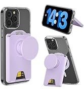 for MagSafe Wallet Stand, Magnetic Wallet Stand Adjustable, Phone Stand Card Holder with Secure G...