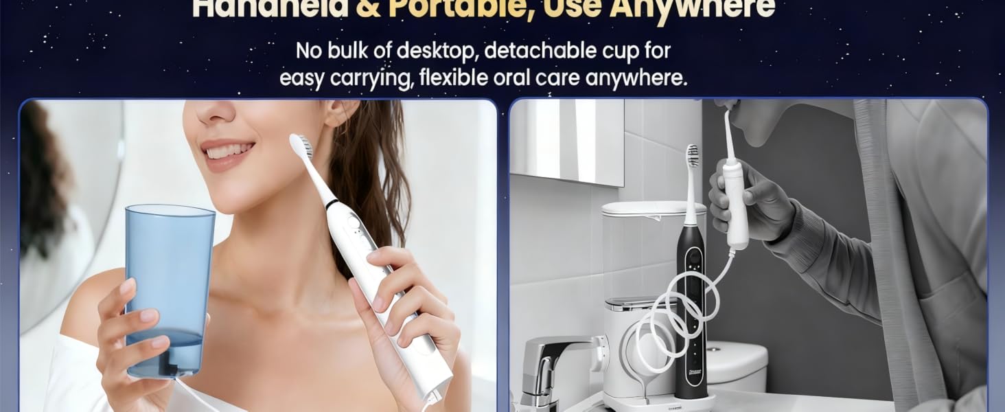 water flosser toothbrush