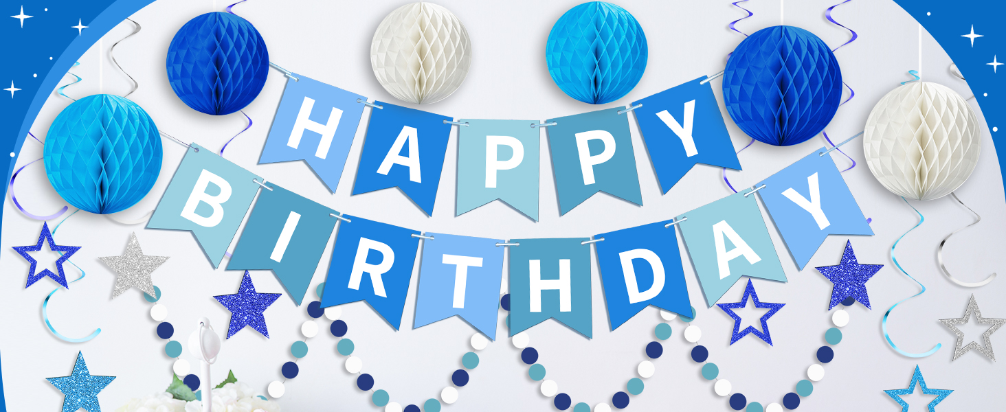 Blue Birthday Decorations