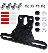 Universal Trailer License Plate Bracket Kit with Reflective Sticker – Durable Mounting Frame for ...