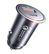 AINOPE 67.5W Cigarette Lighter Adapter Car Charger USB C Fast Charging | [Mini &amp; Metal] PD&amp;QC Cig...