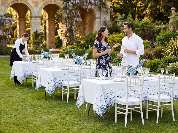 disposable dot tablecloth