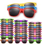 ASTARON 16/32/64 Pack Party Sunglasses Bulk Neon Party Favor Goody Bag Filler for Beach Wedding P...