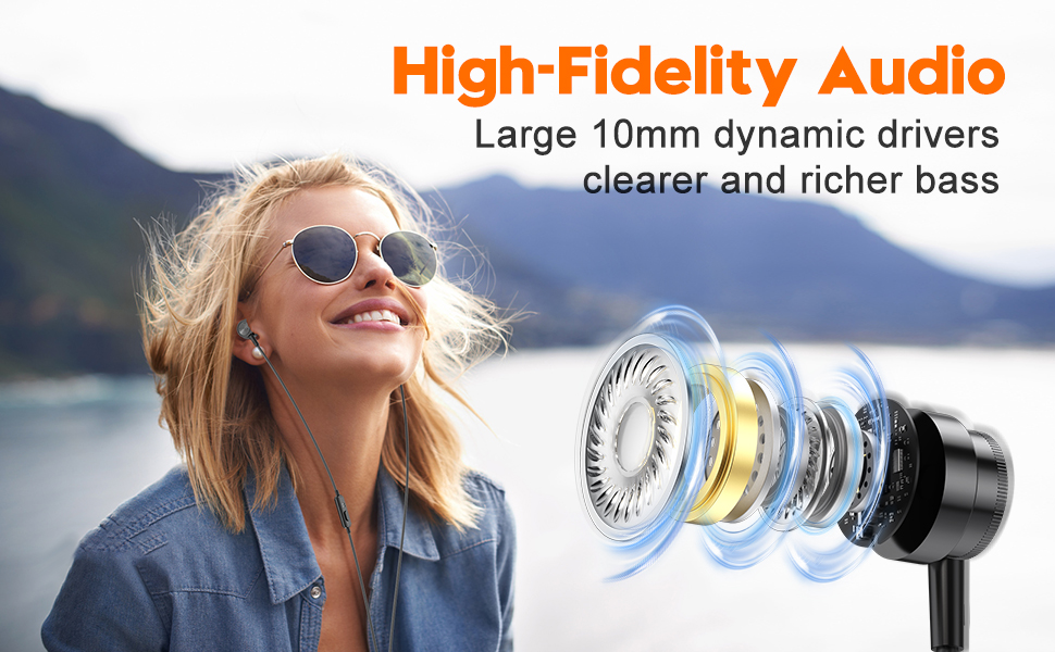 wired earbuds;wired headphones;3.5 mm headphones;3.5mm earbuds;corded earbuds