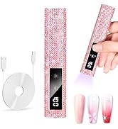 Makartt UV Nail Lamp, Handheld Flash Cure Lamp with Painless Mode 800mAh Rechargeable Portable Na...