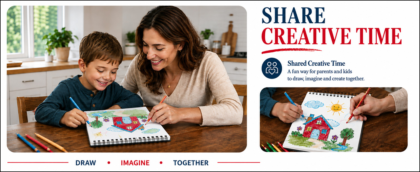 This art drawing pad gives parents and kids a shared space to draw, imagine and create together.
