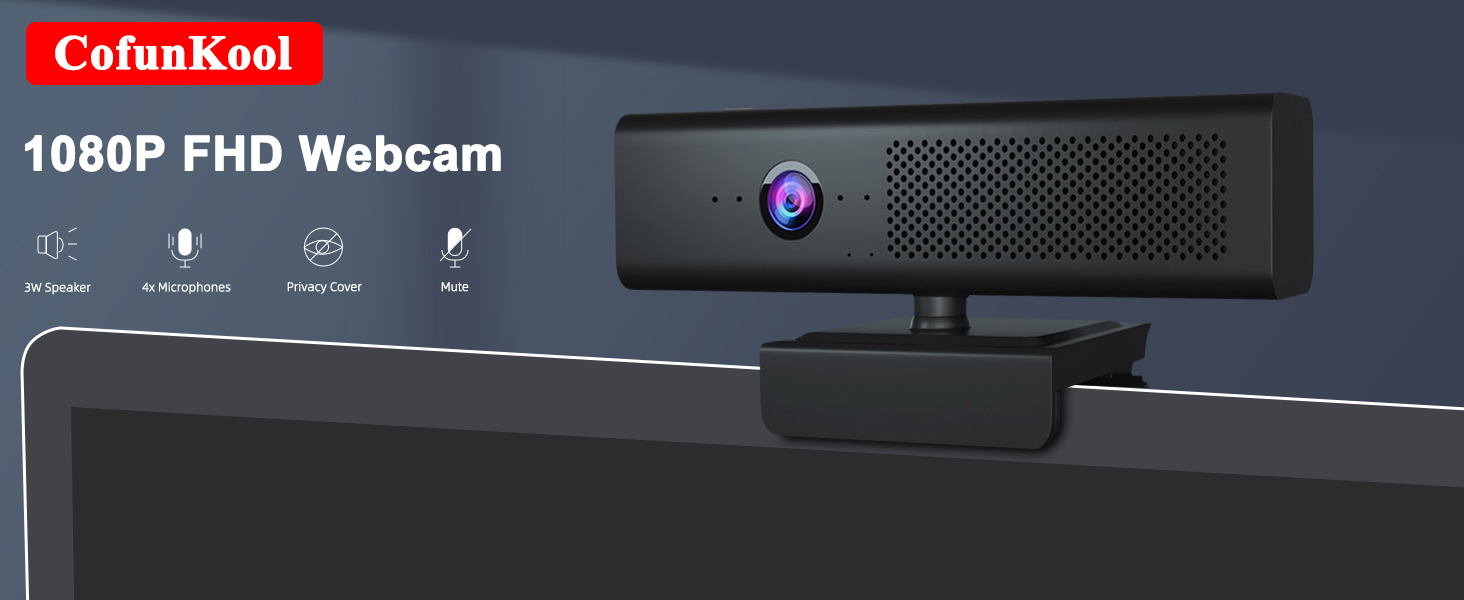 camera and speaker for desktop computer