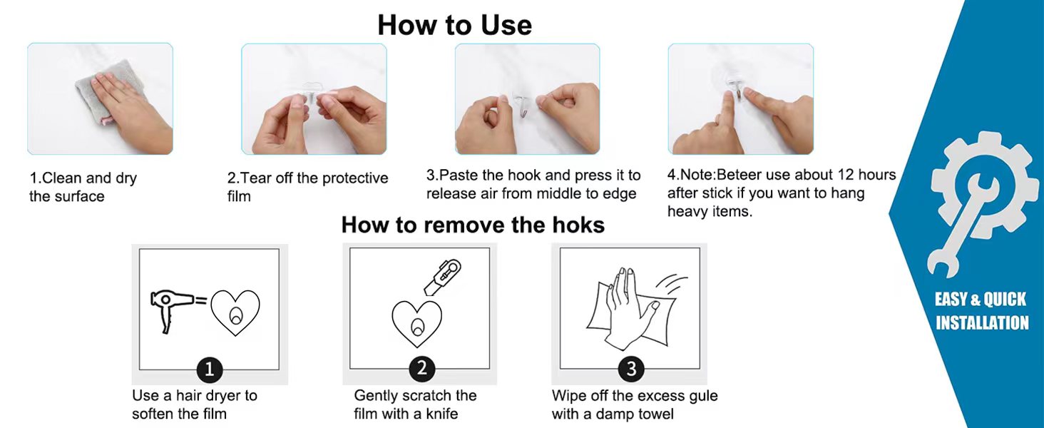adhesive hooks