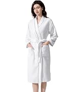 Inner Wish Women's Soft Terry Cloth Bathrobe - Ultra Absorbent Quick Dry Kimono Robe for Shower,S...
