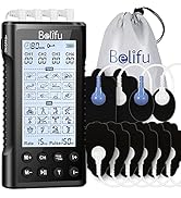 Belifu 4 Independent Channel TENS EMS Unit, 24 Modes,30 Level Intensity Muscle Stimulator Machine...