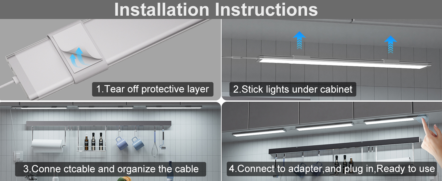 easy to instal led cabinet lights