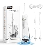 Water Flosser Cordless, Mornwell Water Flossers for Teeth - 300ML Tank and 4 Jet Tips, 3 Modes Po...