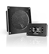 AC Infinity AIRPLATE T3, Quiet Cooling Fan System 6" with Thermostat Control, for Home Theater AV...