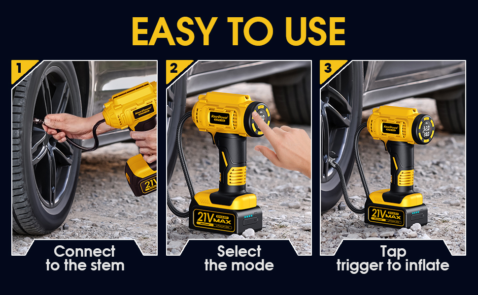 Portable tire inflator