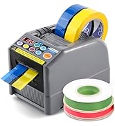 Frifreego Automatic Tape Dispenser, Electric Ribbon Cutting Machine, Upgraded Silicone Wheel for ...