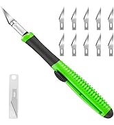 TIFICAL Exacto Knife, 1 Pack Craft Knife with Extra 10 Pcs High Carbon Steel Blades, Sharp Hobby ...