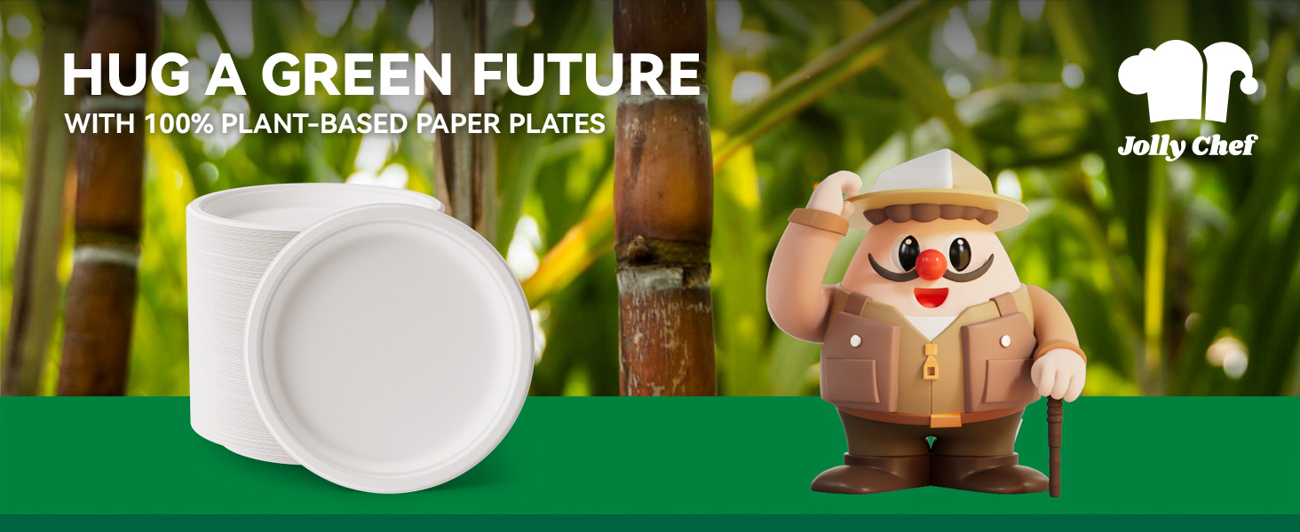 100% plant-based paper bowls