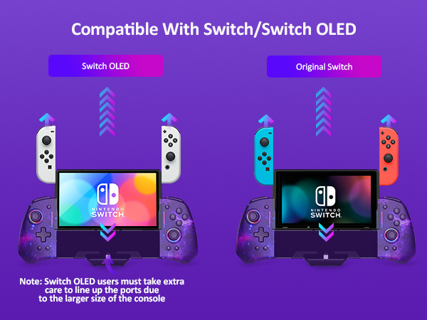 Gripcon controller is compatible with both Switch and Switch OLED versions