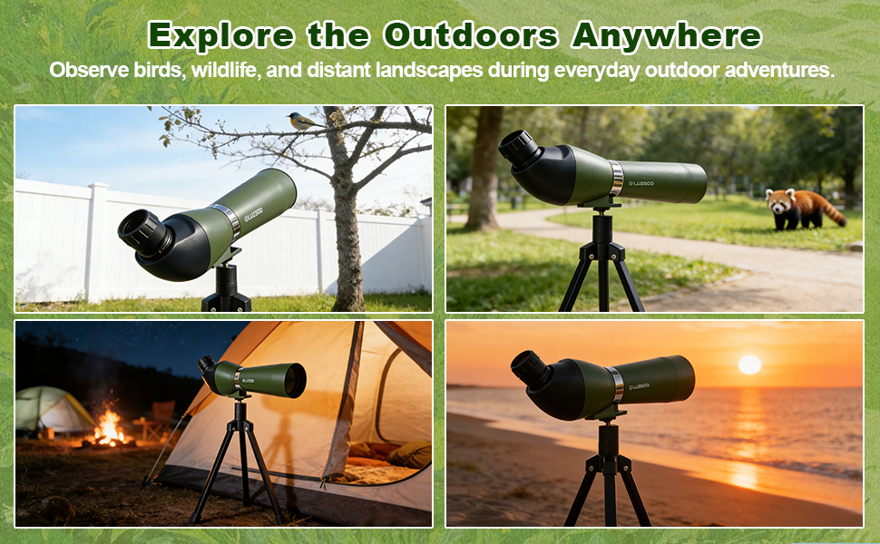 Kids Spotting Scope for Bird Watching, 18–36X Bird Watching Scope for Kids with Tripod