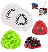 Mop Replace Heads for Ocedar Easywring 1 Tank Spin Mops Heads Replacement for O Cedar Include 2 P...