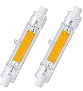 CTKcom 78 mm/3.1 in R7S LED Bulb (2 Pack) 110V 10W Warm White 3000K T3 J Type Halogen Bulb Replac...