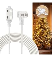 Zlierop 12 FT Clear Extension Cord, 3 Outlet Extension Cords with Polarized End, UL-Certified Cle...