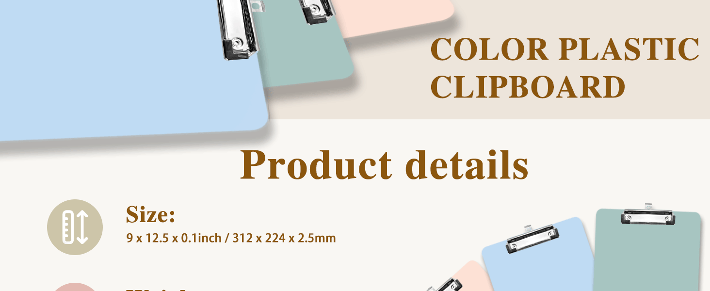 Plastic Clipboards