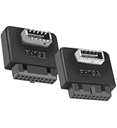 WLGQ USB 3.0 to USB Type-E (Key A) 90 Degree Right Angle Adapter for 19/20 Pin Motherboard Header...