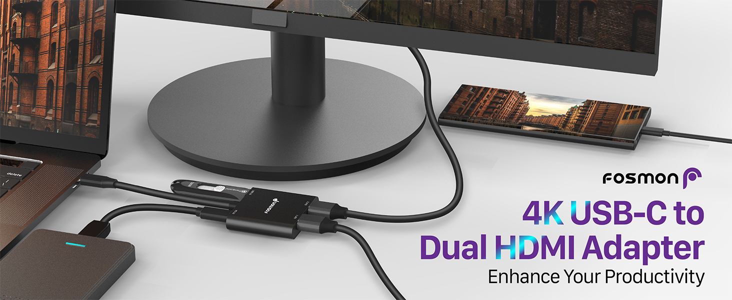 4k usb c to dual hdmi adapter