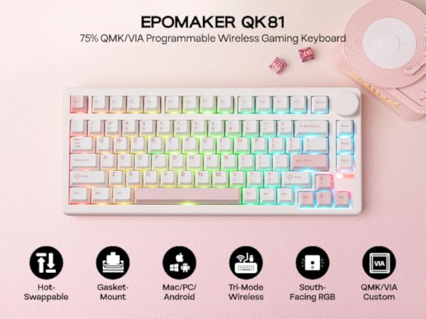 Programmable Wireless Gaming Keyboard