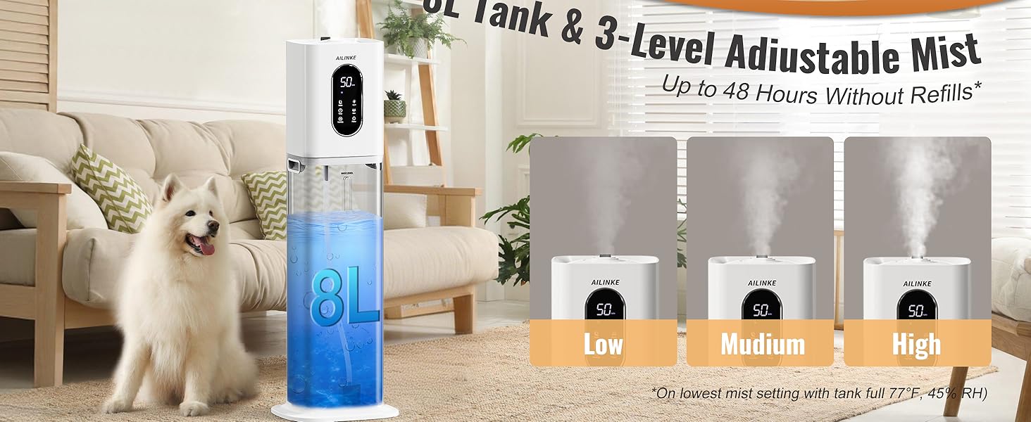 Humidifier for Bedroom &amp;amp; Large Room