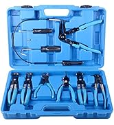 9pcs Automotive Wire Long Reach Hose Clamp Pliers Set For Fuel Oil Water Hose