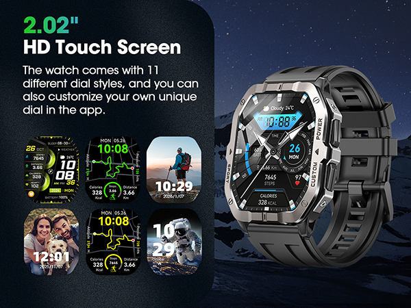 2.02" HD Uitra Clear Large Screen