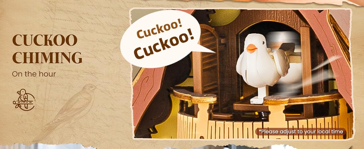 ROKR 3D PUZZLE CUCKOO CLOCK