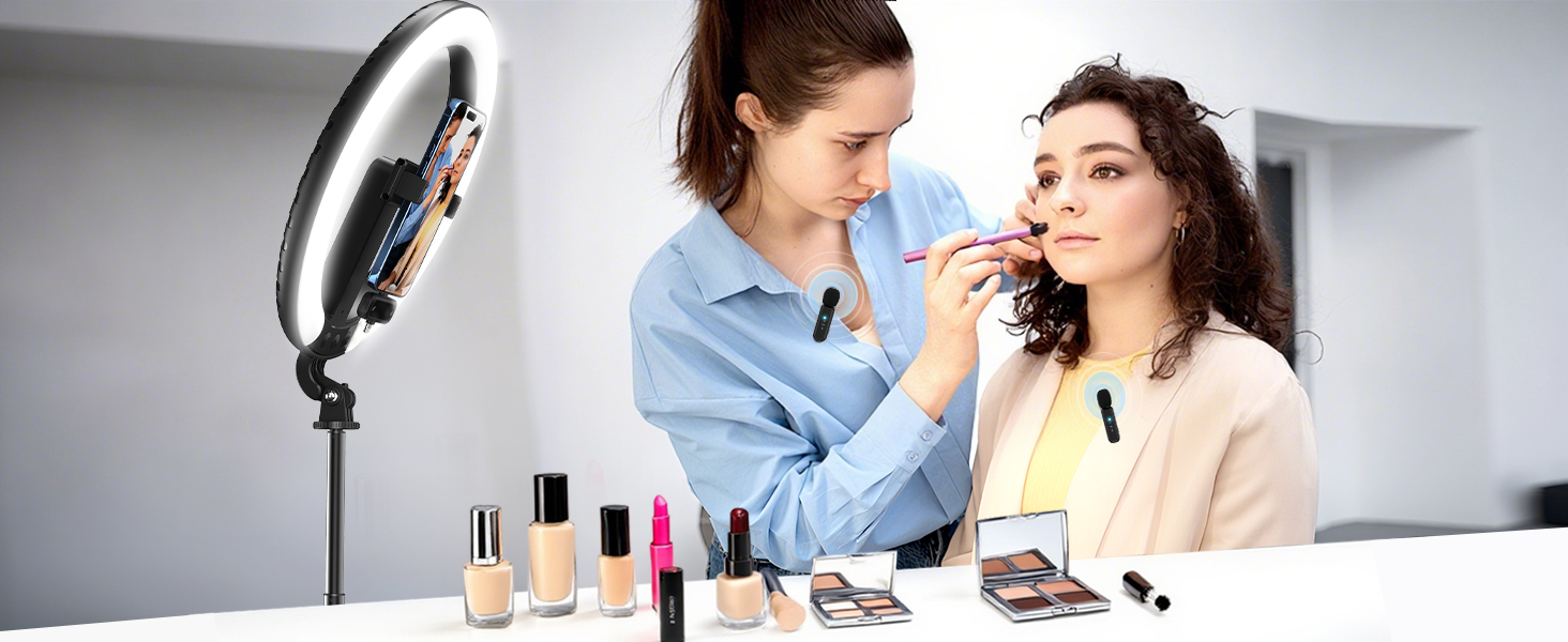 vlogging kit for iphone, ring light for makeup