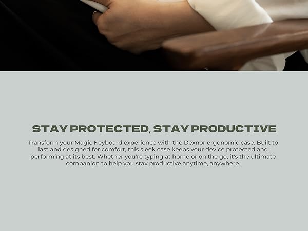 Apple Keyboard Case with Magnetic Closure Adjustable Typing Angles, White