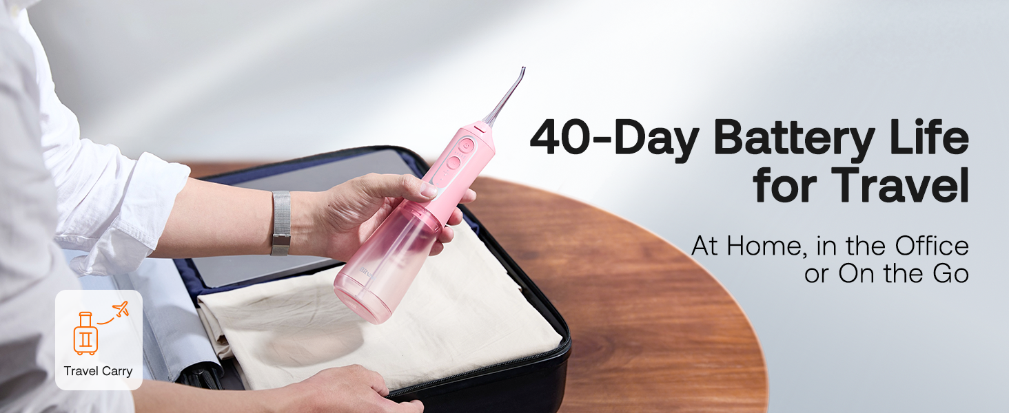 40-Day Battery life for travel