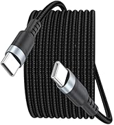 CLAVOOP USB C Cable 15ft Fast Charging 60W, Long USBC to USB-C Charge Cord 15 Foot Type C 2.0 32M...