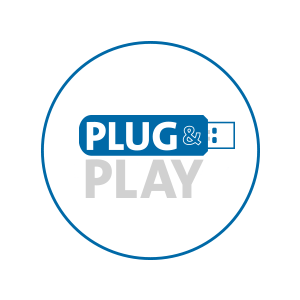 Plug &amp; Play 2.4GHz Wireless Connection with 65-Foot Range