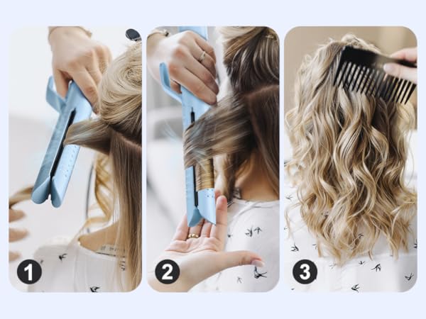 hair straightener and curler 2 in 1