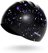 WATERTIME Unisex Soft Silicone Swim Cap for Women and Men, Intensive Training Comfortable Non-Sli...