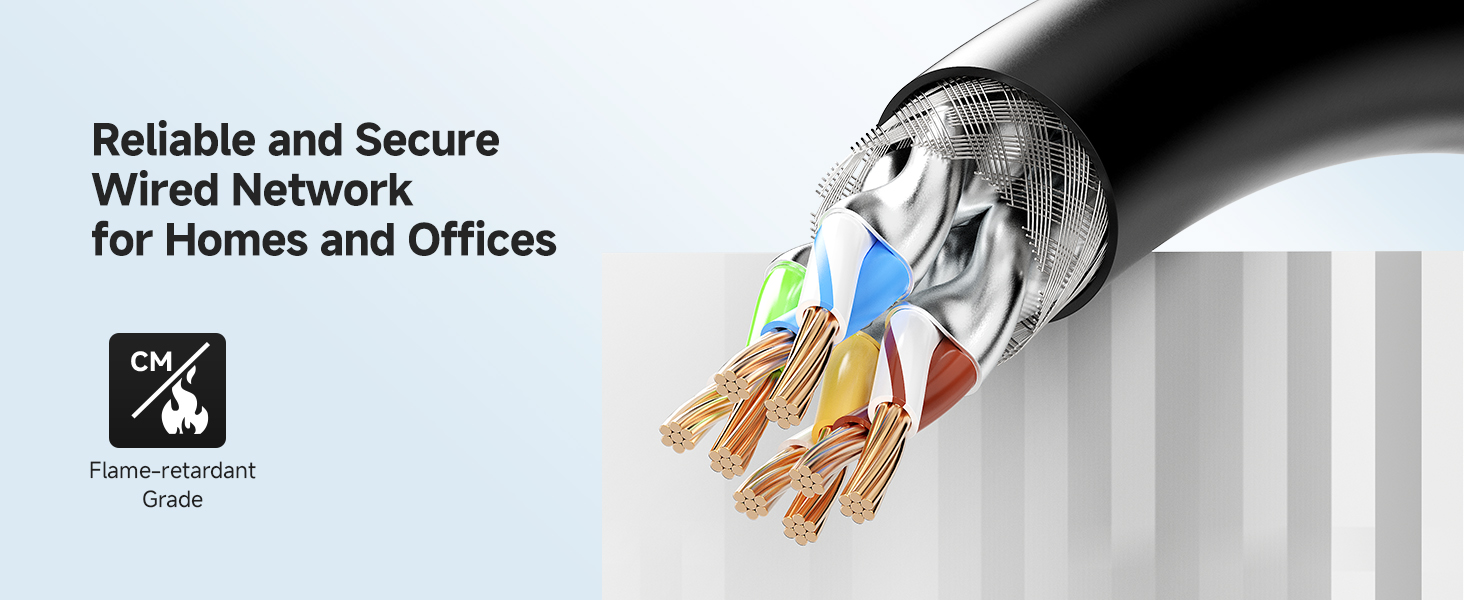 Cat 8 S/FTP RJ45 Patch Cable in Black