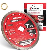EZARC 7 Inch Diamond Blade, Super Thin Diamond Saw Blades for Angle Grinder, 7" Tile Blade for Cu...