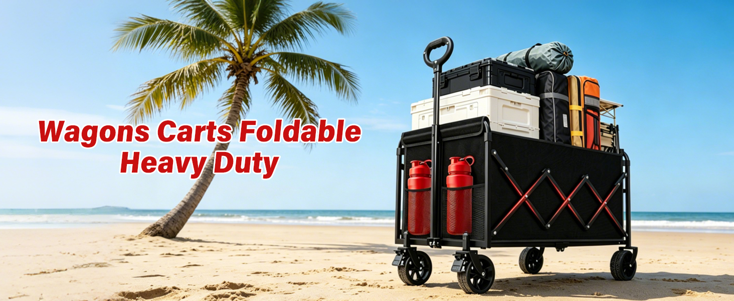 wagons carts foldable heavy duty