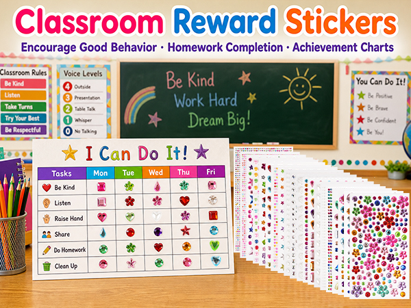 Gem Stickers for Kids