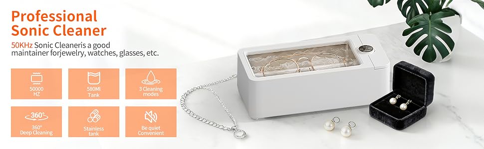 Professional ultrasonic jewelry cleaning machine