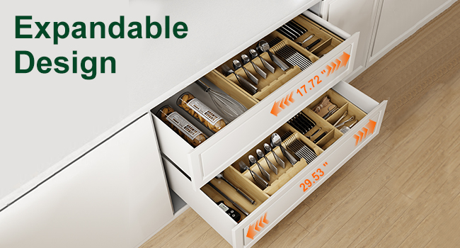 Expandable Utensil Drawer Organizers