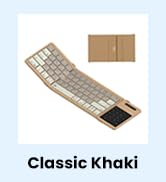 Classic khaki foldable keyboard